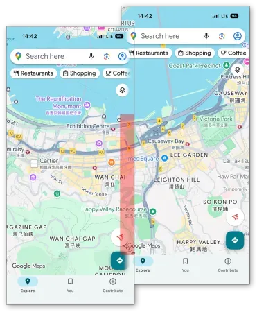 Detecting overlaps between freely scrolled screenshots