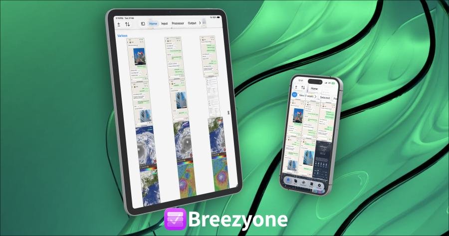 Breezyone running on iPhone and iPad